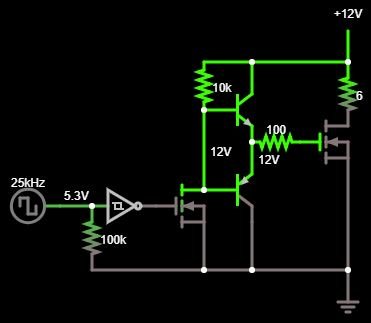 Using Totem Pole with boosted PWM voltage